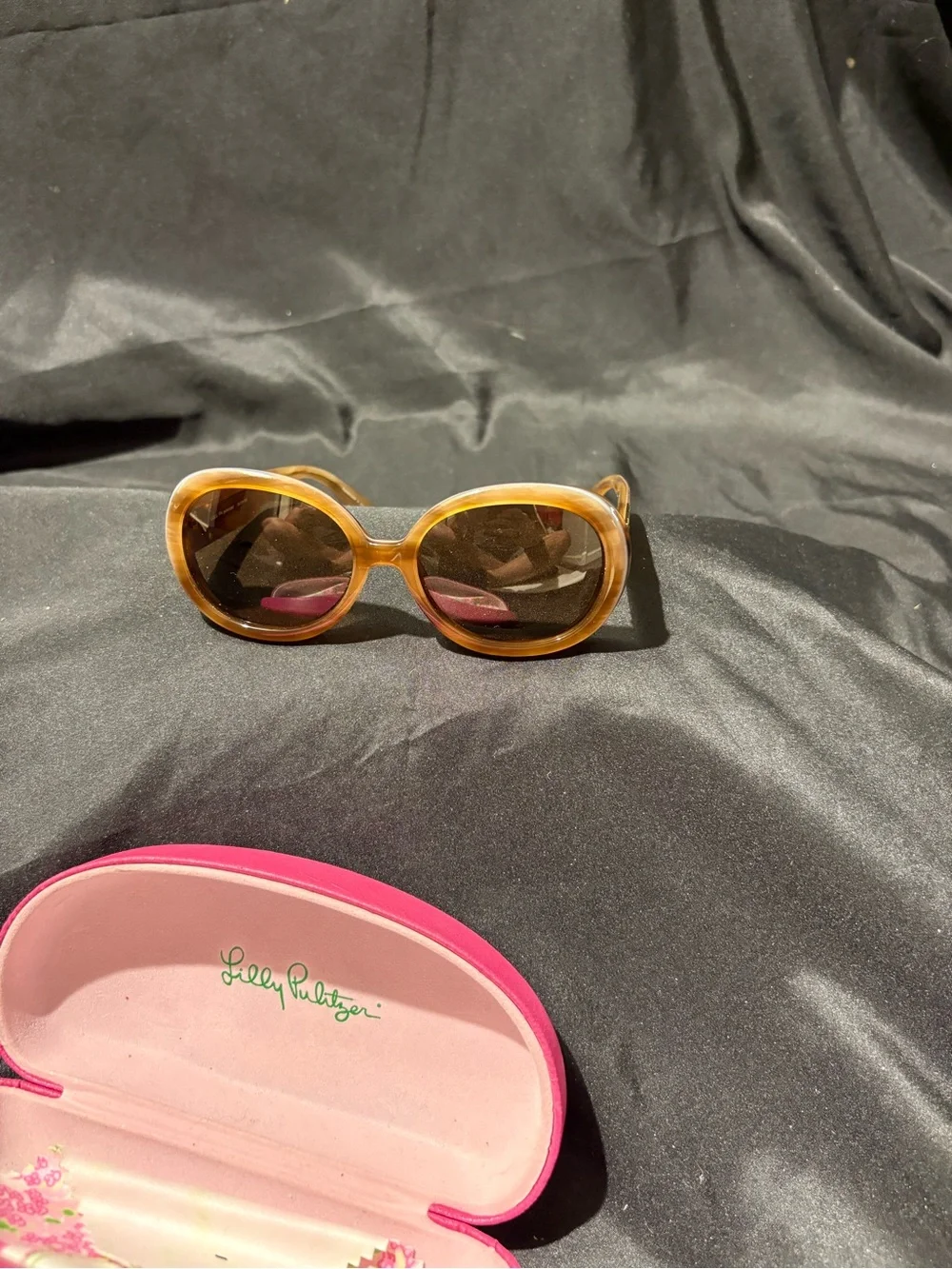 Lilly Pulitzer Honey Amber Round Sunglasses